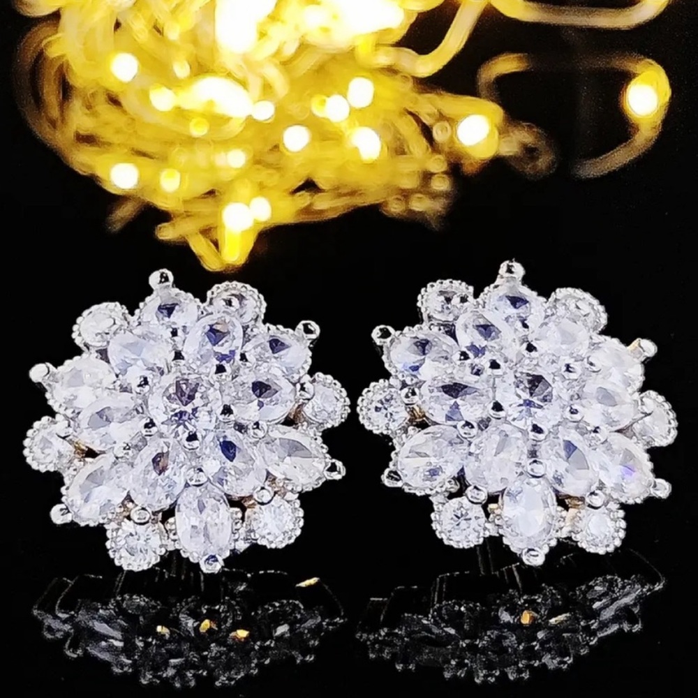Sterling Silver CZ Earrings